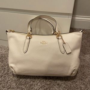 NY Ally Leather Crossbody Satchel Purse